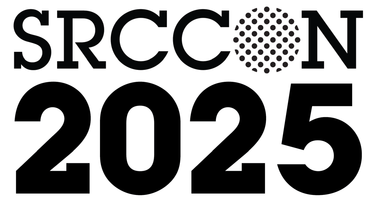the logo for the twenty twenty-five Source-con conference held by OpenNews in Minneapolis July 10-11